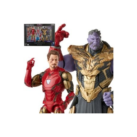 PREVENTA Marvel Legends Infinity Saga Avengers Endgame Iron Man 85 vs. Thanos 6-Inch Action Figures (PRECIO: $1300, APARTADO: $