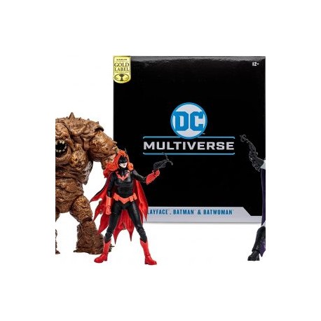 PREVENTA DC Multiverse Clayface, Batman & Batwoman™ Gold Label 3-Pack (PRECIO: $1950, APARTADO: $200)
